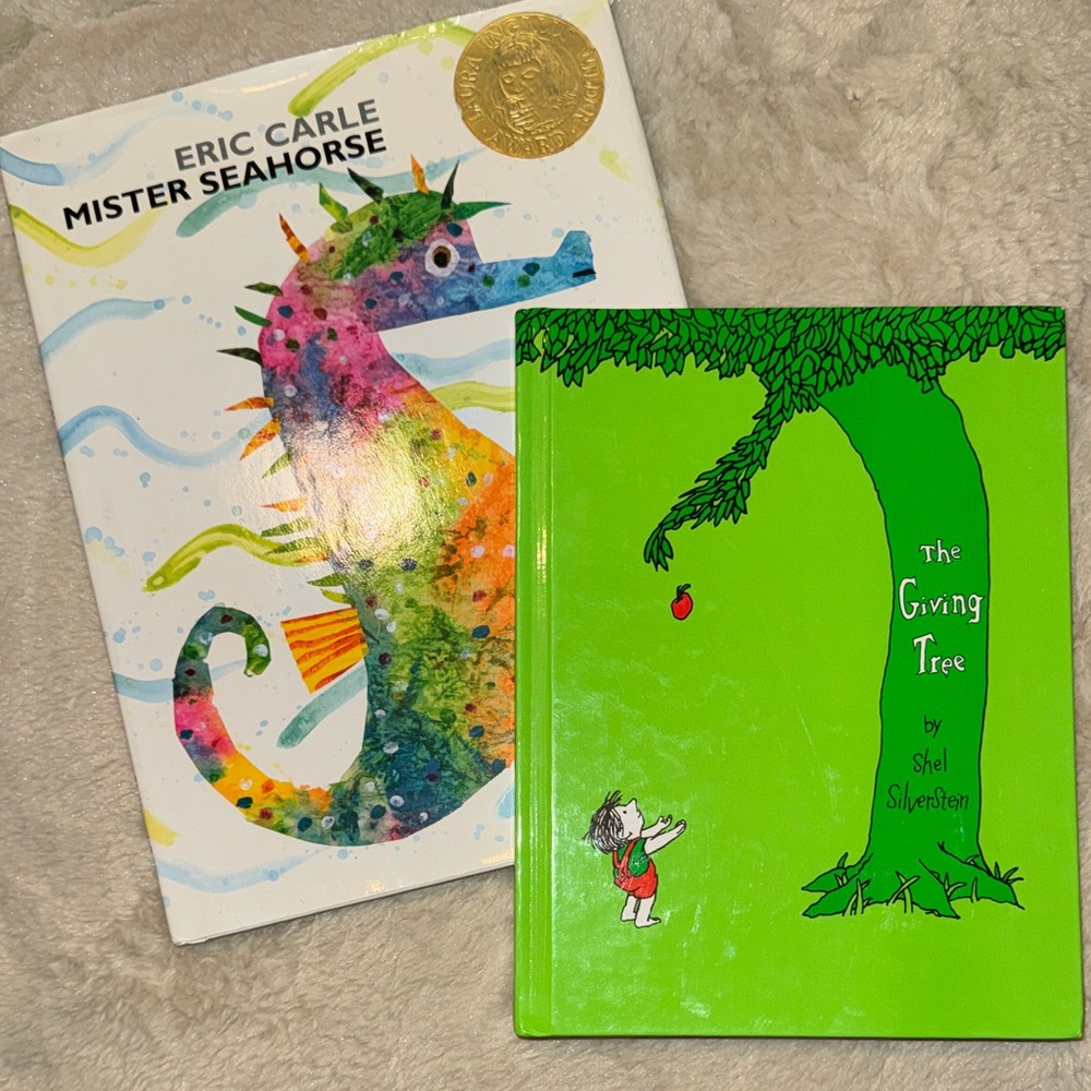 Eric Carle Mister Seahorse & The Giving Tree Set - Bright Multicolor & Green
